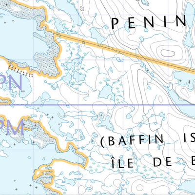Natural Resources Canada Harkin Bay (036D16 CanTopo) digital map