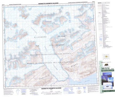 Natural Resources Canada Henrietta Nesmith Glacier, NU (340D16 CanMatrix) digital map