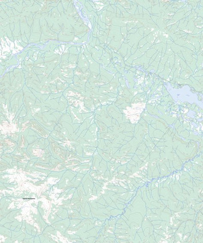 Natural Resources Canada Hungry Lake, YT (116H09 Toporama) digital map