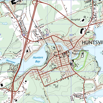 Natural Resources Canada Huntsville, ON (031E06 CanTopo) digital map