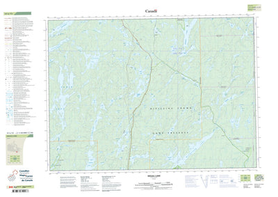 Natural Resources Canada Ingall Lake, ON (031L13 CanTopo) digital map