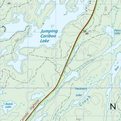 Natural Resources Canada Ingall Lake, ON (031L13 CanTopo) digital map