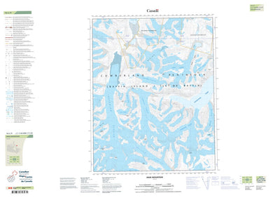 Natural Resources Canada Inuk Mountain (016L09 CanTopo) digital map