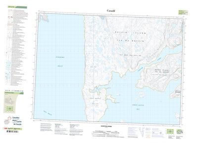 Natural Resources Canada Isortoq Fiord (037C15 CanTopo) digital map