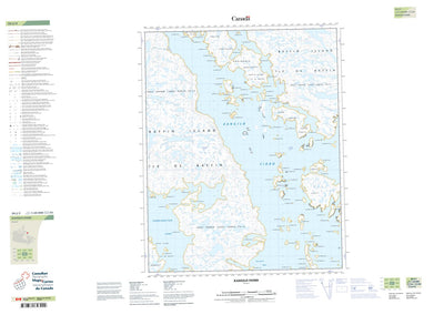 Natural Resources Canada Kangilo Fiord (026J05 CanTopo) digital map