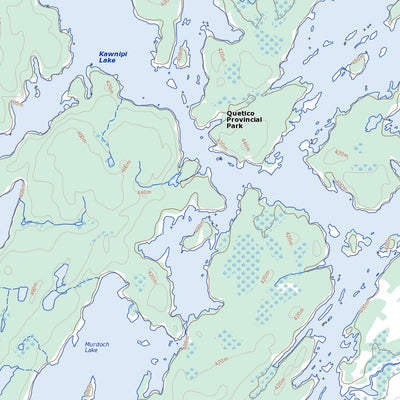 Natural Resources Canada Kawnipi Lake (052B06 Toporama) digital map