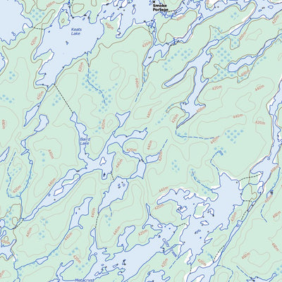 Natural Resources Canada Kawnipi Lake (052B06 Toporama) digital map