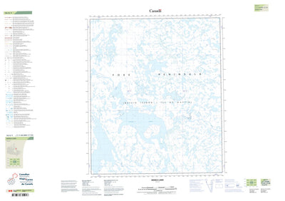 Natural Resources Canada Keeka Lake (036G01 CanTopo) digital map