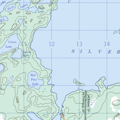 Natural Resources Canada Kenora, ON (052E16 CanMatrix) digital map