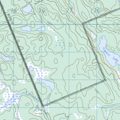 Natural Resources Canada Kiosk, ON (031L02 CanMatrix) digital map