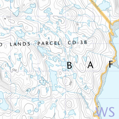 Natural Resources Canada Korok Inlet (036A06 CanTopo) digital map