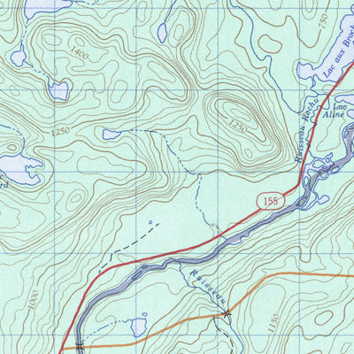 Natural Resources Canada La Croche, QC (031P10 CanMatrix) digital map