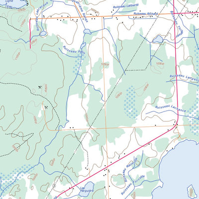 Natural Resources Canada La Motte, QC (032D08 Toporama) digital map