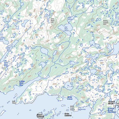 Natural Resources Canada La Poile, NL (011O09 Toporama) digital map