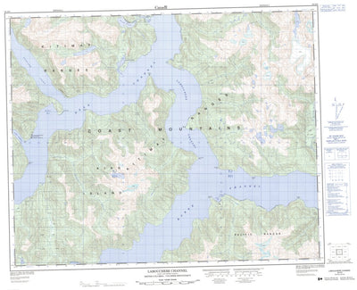 Natural Resources Canada Labouchere Channel, BC (093D06 CanMatrix) digital map