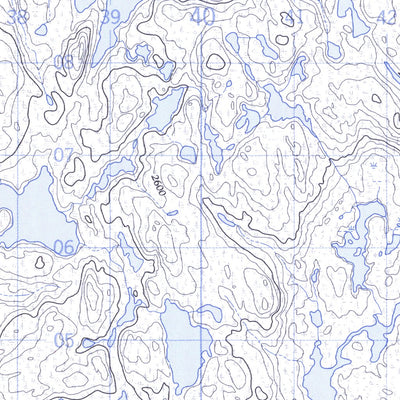 Natural Resources Canada Lac À L'Argent West, QC (022K12 CanMatrix) digital map