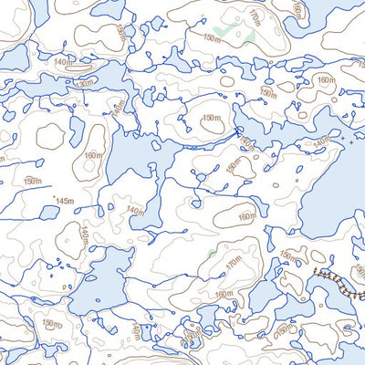 Natural Resources Canada Lac Akuaraaluk, QC (035B04 Toporama) digital map