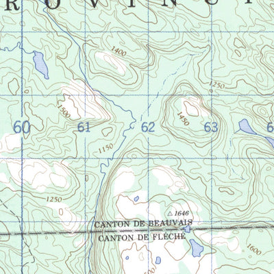 Natural Resources Canada Lac Asquiche, QC (022J07 CanMatrix) digital map