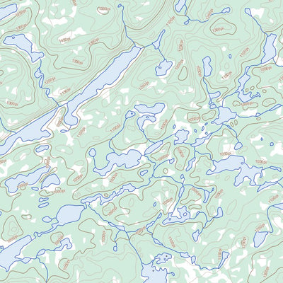 Natural Resources Canada Lac Casterne, QC (033G03 Toporama) digital map