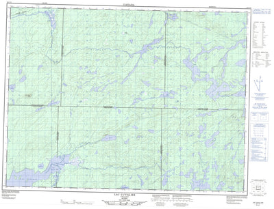 Natural Resources Canada Lac Cuvillier, QC (032C15 CanMatrix) digital map