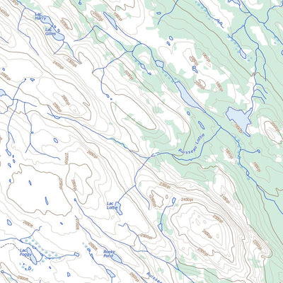 Natural Resources Canada Lac De La Frontière, NL (023O03 Toporama) digital map