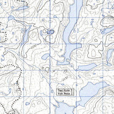 Natural Resources Canada Lac Ghyvelde East, NL (013D13 CanMatrix) digital map