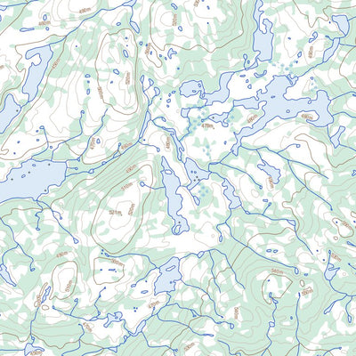Natural Resources Canada Lac Mannessier (023M07 Toporama) digital map
