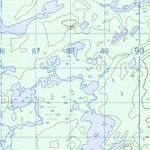 Natural Resources Canada Lac Michaux, QC (032P13 CanMatrix) digital map