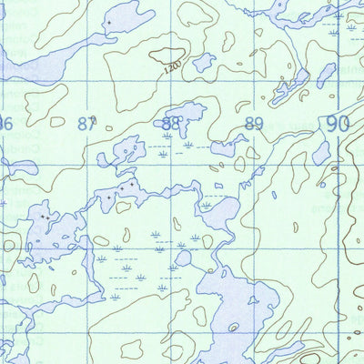 Natural Resources Canada Lac Michaux, QC (032P13 CanMatrix) digital map
