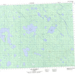 Natural Resources Canada Lac Obamsca, QC (032L08 CanMatrix) digital map