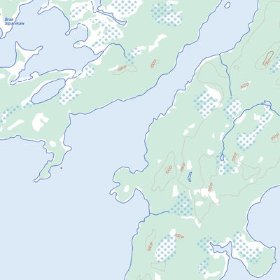 Natural Resources Canada Lac Sakami, QC (033F07 Toporama) digital map