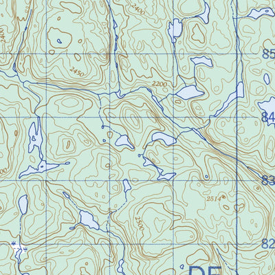 Natural Resources Canada Lac Trémaudan, QC (022K05 CanMatrix) digital map