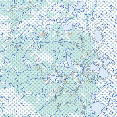 Natural Resources Canada Laforte Creek, MB (054E15 Toporama) digital map