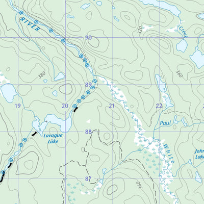 Natural Resources Canada Lake Lavieille (031E16 CanTopo) digital map