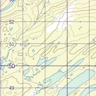 Natural Resources Canada Lake Michael East, NL (013J09 CanMatrix) digital map
