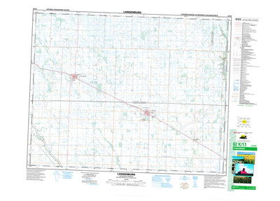 Natural Resources Canada Langenburg, MB (062K13 CanMatrix) digital map