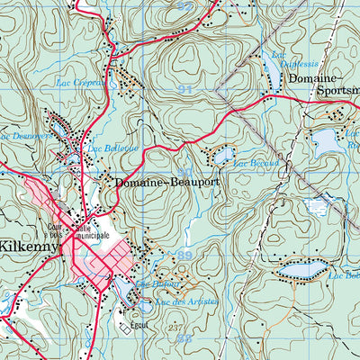 Natural Resources Canada Laurentides, QC (031H13 CanMatrix) digital map