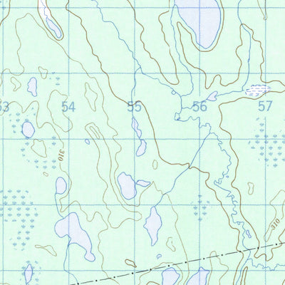 Natural Resources Canada Lawagamau Lake, ON (042H16 CanMatrix) digital map