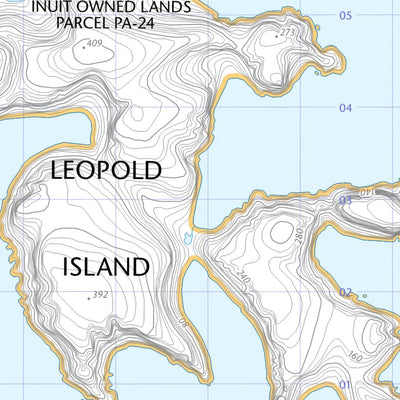 Natural Resources Canada Leopold Island, NU (016D14 CanTopo) digital map