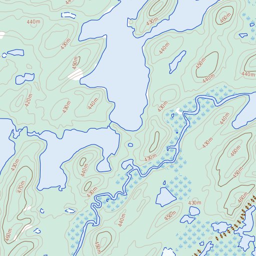 River Ree Map Little Cree River, SK (074I04 Toporama) Map by Natural Resources Canada ...