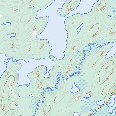 Natural Resources Canada Little Cree River, SK (074I04 Toporama) digital map