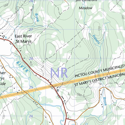 Natural Resources Canada Lochaber, NS (011E08 CanTopo) digital map