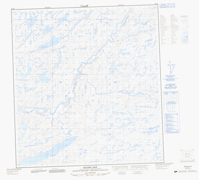 Natural Resources Canada Magpie Lake, NT (075K07 CanMatrix) digital map