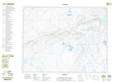 Natural Resources Canada Maino Lake (037H04 CanTopo) digital map