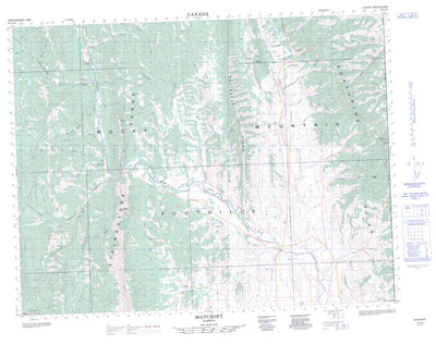 Natural Resources Canada Maycroft, AB (082G16 CanMatrix) digital map