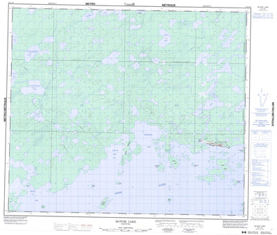 Natural Resources Canada Mcivor Lake, MB (053L16 CanMatrix) digital map
