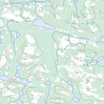 Natural Resources Canada Menihek Lakes, NL (023J07 Toporama) digital map