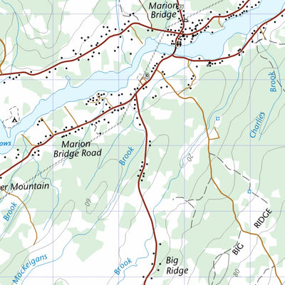 Natural Resources Canada Mira River, NS (011F16 CanTopo) digital map