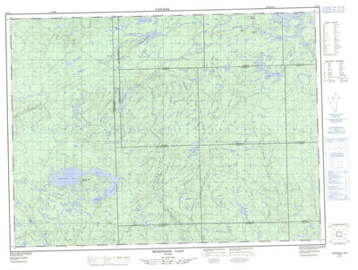 Natural Resources Canada Mishibishu Lake, ON (042C03 CanMatrix) digital map