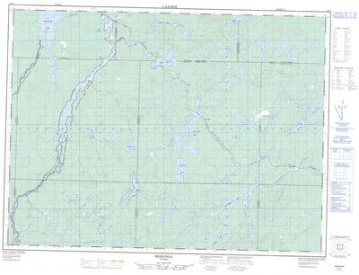 Natural Resources Canada Missonga, ON (042B07 CanMatrix) digital map